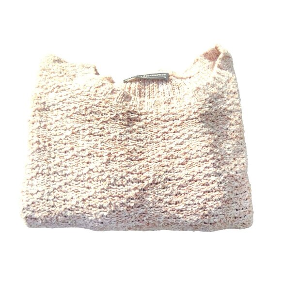 Peruvian Connection Women's Beige/Orange/Brown Medium Pima Cotton Knit Sweater - Picture 11 of 11